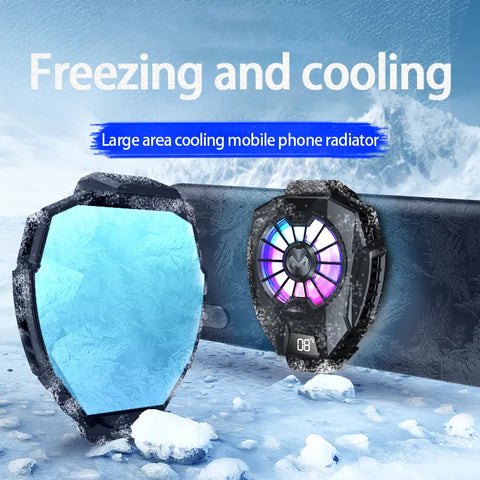 MEMO DL05  Phone Radiator Phone Cooling Fan Case Cold Wind Handle Fan for Phone Cooler Phone Cooling Fan Case