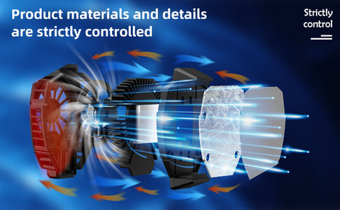 MEMO DL05  Phone Radiator Phone Cooling Fan Case Cold Wind Handle Fan for Phone Cooler Phone Cooling Fan Case